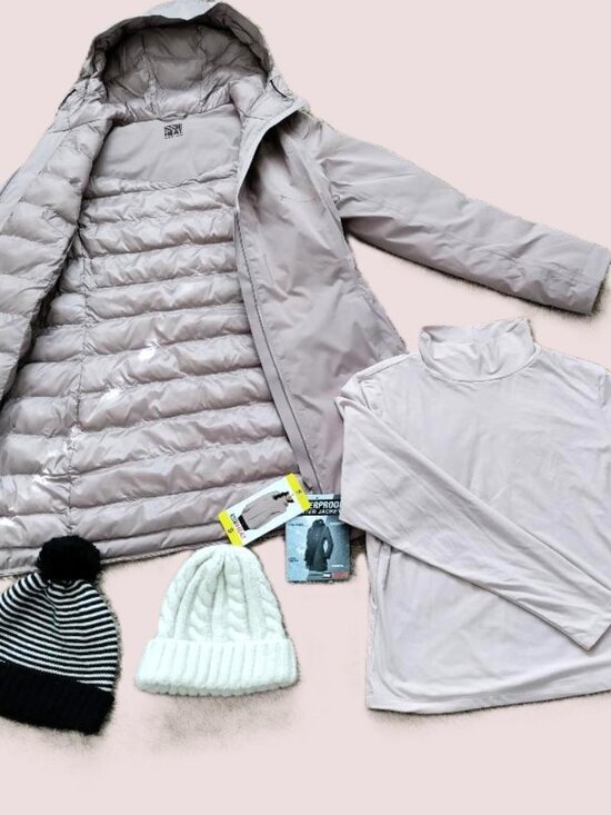 32 degree heat Jackets & Blazers - Women's brand new waterproof jacket with free new long sleeve shirt and caps